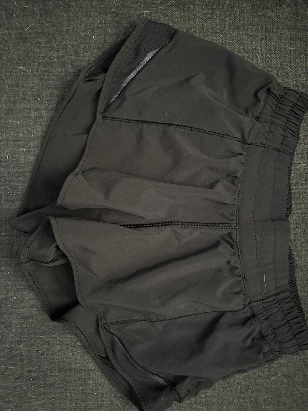 lululemon athletica Black Athletic Running Shorts